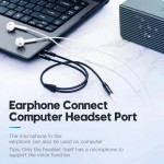 Кабель Audio 3.5мм-3.5мм Vention 2xM/F TPE Fabric 0.6m Black (BBTBAB)