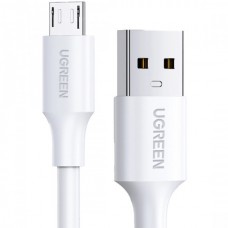 Кабель Ugreen USB-MicroUSB 1m 18W Nickel Plating White US289