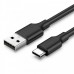 Кабель Ugreen USB-Type-C 1m 3A 18W Nickel Plating Black US287