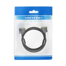 Кабель Vention DVI-D-DVI-D (24+1) Cotton Braided 2K 60Hz Dual Linik gold-plated 3m Black (EAEBI)