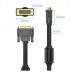 Кабель Vention DVI-D-DVI-D (24+1) Cotton Braided 2K 60Hz Dual Linik gold-plated 3m Black (EAEBI)