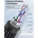 Кабель Vention DVI-D-DVI-D (24+1) Cotton Braided 2K 60Hz Dual Linik gold-plated 3m Black (EAEBI)