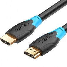 Кабель Vention HDMI-HDMI v2.0 4K 60Hz 18Gbps PVC Round gold-plated 8m Black (AACBK)