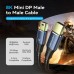 Кабель Vention MiniDisplayPort-MiniDisplayPort 8K 60Hz 4K 144Hz 2K 240Hz 32.4Gbps HDR 2m Blue (HCGLH)
