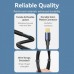 Кабель Vention MiniDisplayPort-MiniDisplayPort 8K 60Hz 4K 144Hz 2K 240Hz 32.4Gbps HDR 2m Blue (HCGLH)