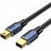 Кабель Vention MiniDisplayPort-MiniDisplayPort 8K 60Hz 4K 144Hz 2K 240Hz 32.4Gbps HDR 2m Blue (HCGLH)