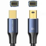 Кабель Vention MiniDisplayPort-MiniDisplayPort 8K 60Hz 4K 144Hz 2K 240Hz 32.4Gbps HDR 2m Blue (HCGLH)