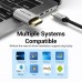 Кабель Vention Type-C-DisplayPort v1.2 4K 60Hz 2K 144Hz 1.5m Aluminum Alloy Black (CGZBG)