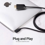 Кабель Vention Type-C-HDMI v2.0 4K 60Hz Degree 90° 1.5m PVC Black (CGVBG)