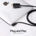 Кабель Vention Type-C-HDMI v2.0 4K 60Hz Degree 90° 1.5m PVC Black (CGVBG)