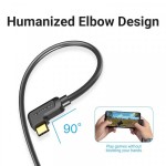 Кабель Vention Type-C-HDMI v2.0 4K 60Hz Degree 90° 1.5m PVC Black (CGVBG)