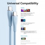 Кабель Vention Type-C-Type-C 2х 5A 1.5m Blue Silicone (CTMSG)