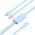 Кабель Vention Type-C-Type-C 2х 5A 1.5m Blue Silicone (CTMSG)