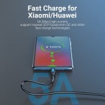 Кабель Vention USB-Type-C 0.5m 5A 25W PVC Black (CORBD)