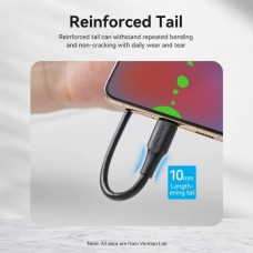 Кабель Vention USB-Type-C 1.5m 3A 18W PVC Black (CTHBG)