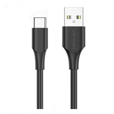 Кабель Vention USB-Type-C 1.5m 3A 18W PVC Black (CTHBG)