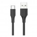Кабель Vention USB-Type-C 1.5m 3A 18W PVC Black (CTHBG)