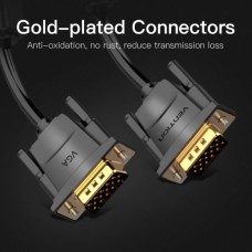 Кабель Vention VGA-VGA (3+9) 8m Ferit Ring Anti-Interference Black (DADBK)