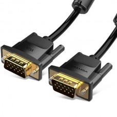 Кабель Vention VGA-VGA (3+9) 8m Ferit Ring Anti-Interference Black (DADBK)