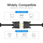 Кабель Vention VGA-VGA (3+9) 8m Ferit Ring Anti-Interference Black (DADBK)