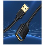 Удлинитель Ugreen USB-USB 3.0 AM-AF 3m 5Gbps gold-plated Black US129