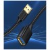 Удлинитель Ugreen USB-USB 3.0 AM-AF 3m 5Gbps gold-plated Black US129