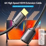 Удлинитель Vention HDMI-HDMI 2.0 4K 60Hz 18Gbps HDR PVC Shell 2m Black (AHCBH)