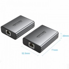 Удлинитель Vention HDMI-HDMI v1.4 1080p 60Hz 3D DD7.1 по UTP до 60m з БЖ RX/TX Gray (AKGH0-EU)