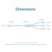 Кабель 3 в 1 USB-MicroUSB-Type-C-Lightning Vention PVC Cotton Braided PD 60W 3А 480Mbps 1.5m Black (CTPBG)