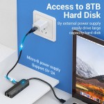 USB HUB Vention Type-C-RJ45-USB 100M Ethernet Black (TGPBB)