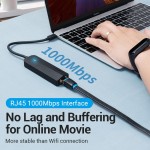 USB HUB Vention Type-C-RJ45-USB 100M Ethernet Black (TGPBB)