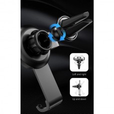 Автодержатель Vention Gravity Duckbill clip Disc Fashion Black 4.7-7.2" на решетку Black (KCSB0)