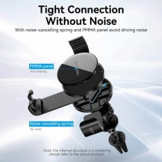 Автодержатель Vention Gravity Duckbill clip Disc Fashion Black 4.7-7.2" на решетку Black (KCSB0)