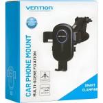 Автодержатель Vention для смартфона 4.7-6.7" One Touch Clamping Car Phone Mount Black (KCVB0)