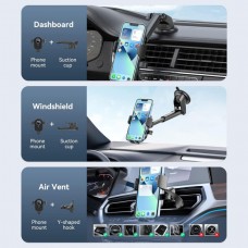 Автодержатель Vention для смартфона 4.7-6.7" One Touch Clamping Car Phone Mount Black (KCVB0)