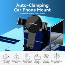 Автодержатель Vention для смартфона 4.7-7.2" Car Phone Mount With Duckbill Clip Black (KCGB0)