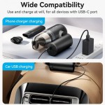 Автомобильный пылесос Vention 5000Pа 70W Li-Ion USB-C 4000мА/г Black (KRAB0)