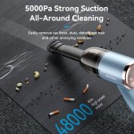 Автомобильный пылесос Vention 5000Pа 70W Li-Ion USB-C 4000мА/г Black (KRAB0)
