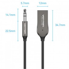 Адаптер USB Bluetooth 5.0 Vention AUX TRS 3.5мм Zinc Alloy 1.5m Gray (NAGHG)