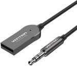 Адаптер USB Bluetooth 5.0 Vention AUX TRS 3.5мм Zinc Alloy 1.5m Gray (NAGHG)