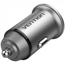 Автомобильное зарядное устройство Vention 2USB 30W 5A QC3.0 Gray Mini Aluminium Alloy Gray (FFEH0)