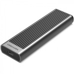 Внешний карман Vention для SSD M.2 (NVME) M-key Type-C 3.2 10Gbps Heat Sink Aluminum сіра Gray (KPKH0)