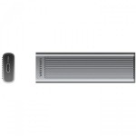 Внешний карман Vention для SSD M.2 (NVME) M-key Type-C 3.2 10Gbps Heat Sink Aluminum сіра Gray (KPKH0)