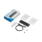 Внешний карман Vention для SSD M.2 (NVME) M-key Type-C 3.2 10Gbps Heat Sink Aluminum сіра Gray (KPKH0)