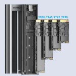 Внешний карман Vention для SSD M.2 (NVME) M-key Type-C 3.2 10Gbps Heat Sink Aluminum сіра Gray (KPKH0)