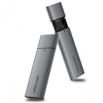 Внешний карман Vention для SSD M.2 (NVME) M-key 1Type-C 3.2 сіра Gray (KPGH0)
