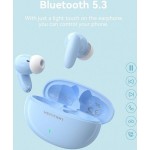 Наушники гарнитура вакуумные Bluetooth 5.3 TWS Vention Elf Earbuds E01 Blue (NBFS0)