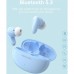 Наушники гарнитура вакуумные Bluetooth 5.3 TWS Vention Elf Earbuds E01 Blue (NBFS0)