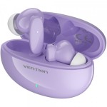 Наушники гарнитура вакуумные Bluetooth 5.3 TWS Vention Elf Earbuds E01 Purple (NBFV0)