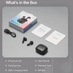 Наушники гарнитура вкладыши Bluetooth 5.3 TWS Vention Elf Earbuds E03 Black (NBHB0)